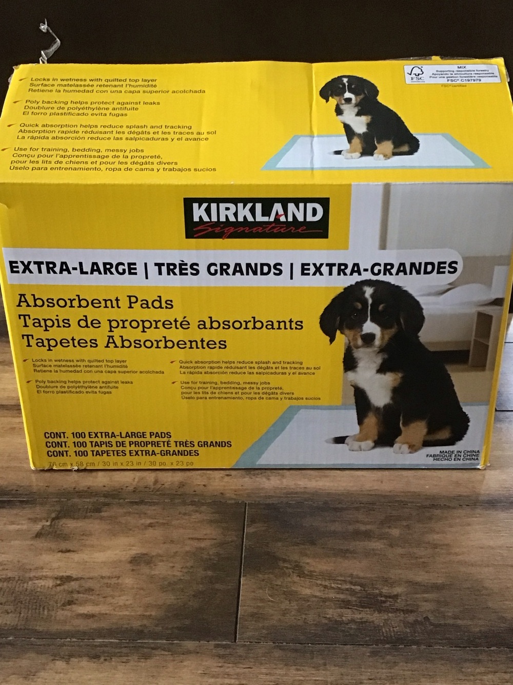 Kirkland brand (Costco) 1/2 box of Extra Large pee pads